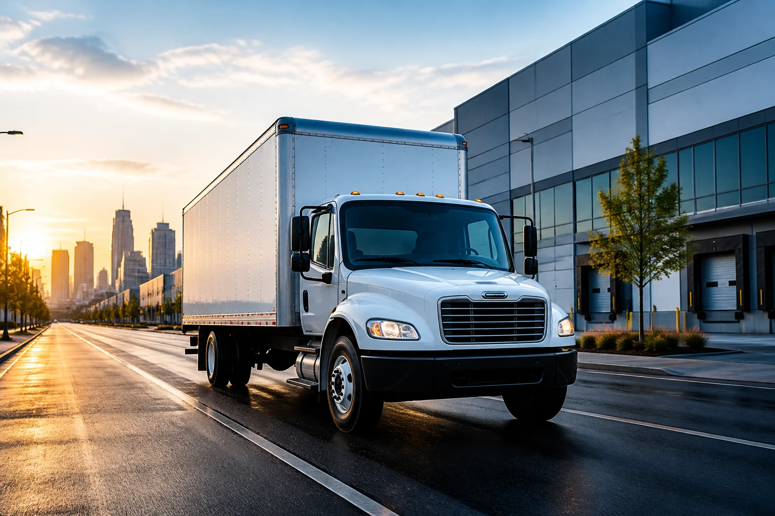 Box truck local route planning